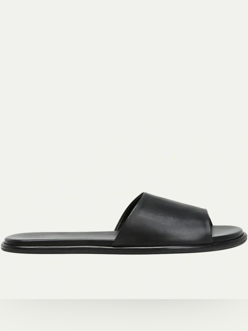 The Row Canal Leather Slides